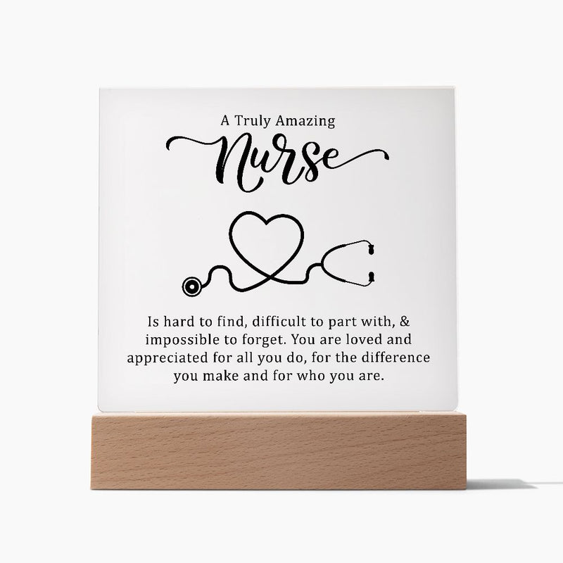 A Truly Amazing Nurse | Square Acrylic Plaque