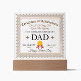 World's Greatest Dad | Square Acrylic Plaque