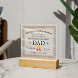 World's Greatest Dad | Square Acrylic Plaque