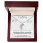To My Mommy | Engraved Baby Feet with Birthstone Necklace