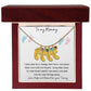 To My Mommy | Engraved Baby Feet with Birthstone Necklace