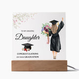 To My Amazing Daughter Congratulations On Your Graduation | Square Acrylic Plaque