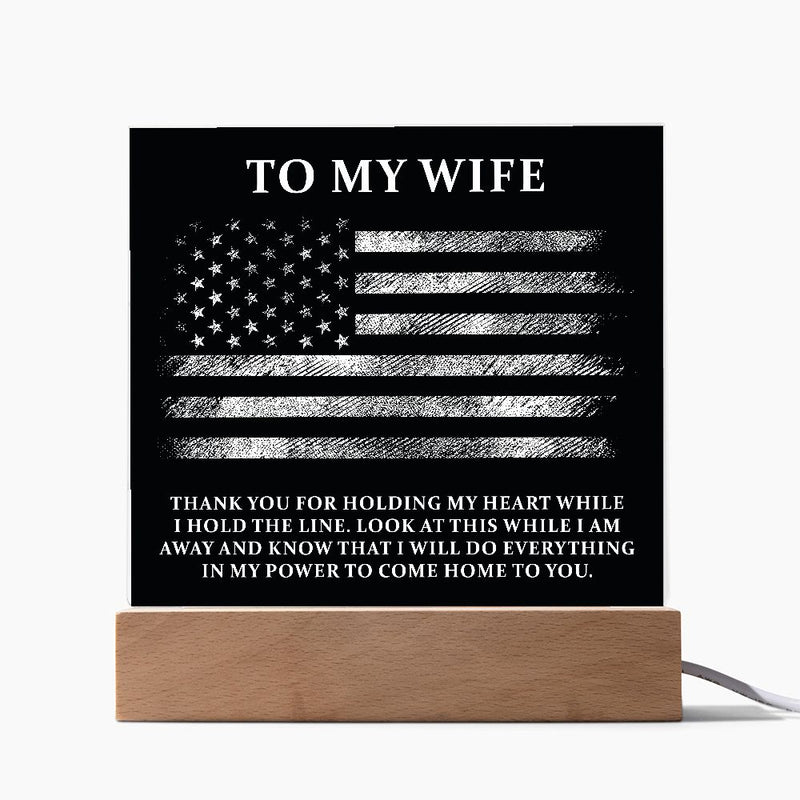 To My Wife | Square Acrylic Plaque