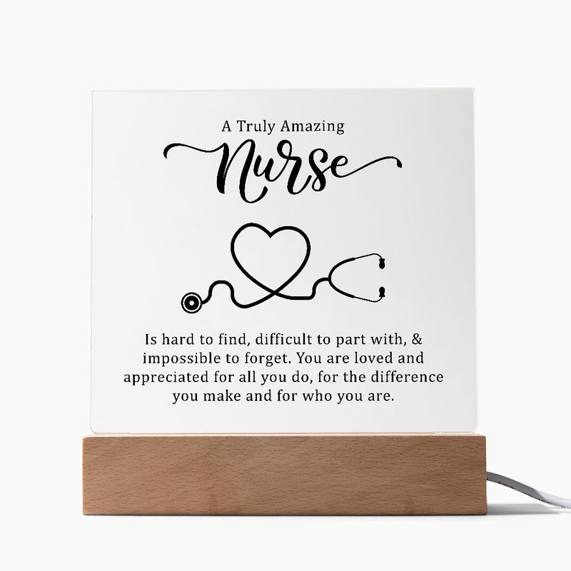 A Truly Amazing Nurse | Square Acrylic Plaque