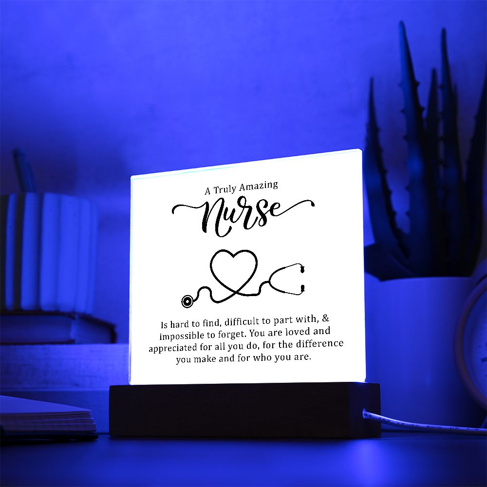 A Truly Amazing Nurse | Square Acrylic Plaque