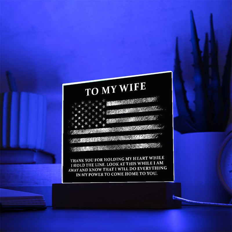 To My Wife | Square Acrylic Plaque