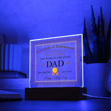 World's Greatest Dad | Square Acrylic Plaque