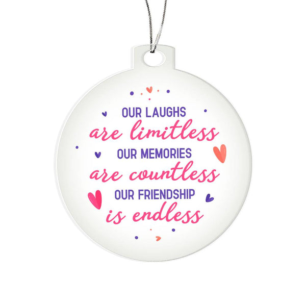 Our Laughs - Acrylic Christmas Ornament