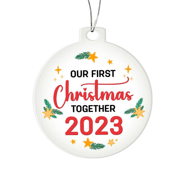 Our First Christmas - Acrylic Christmas Ornament