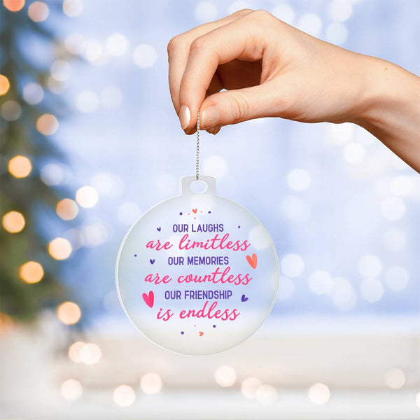 Our Laughs - Acrylic Christmas Ornament