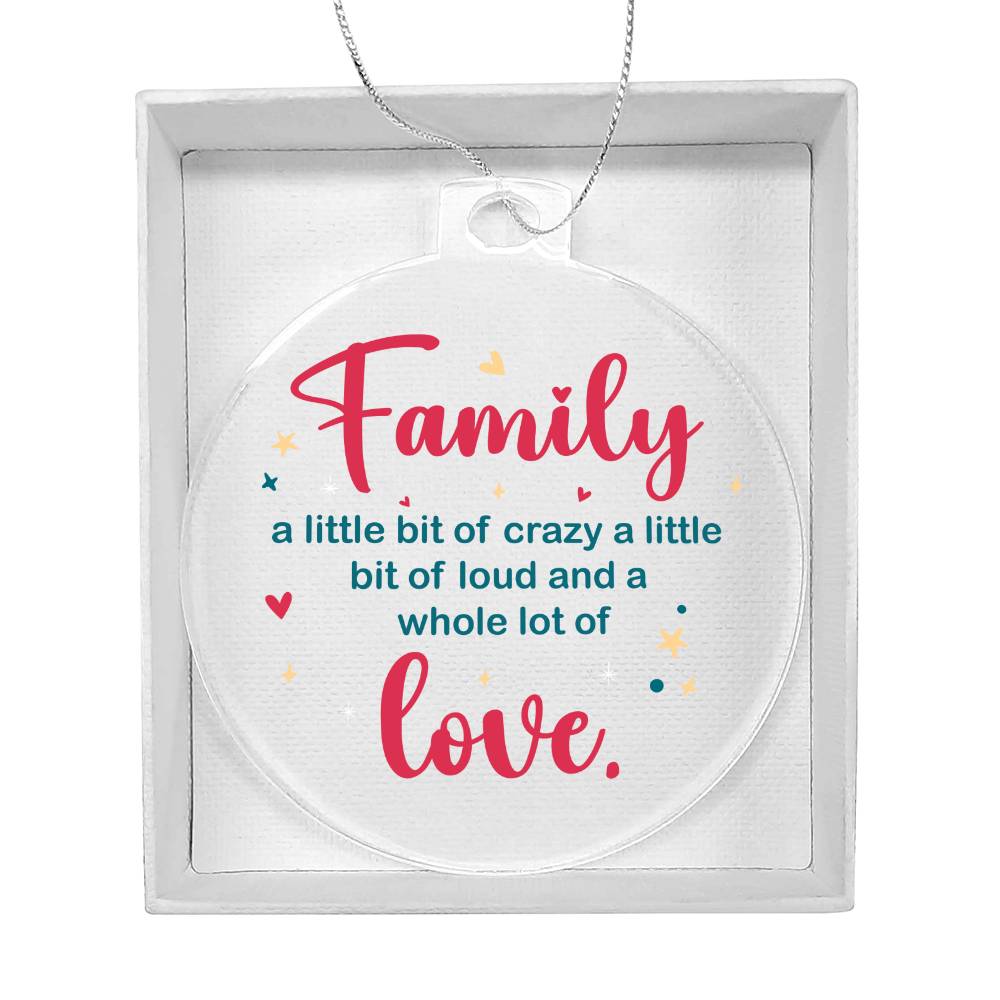 Family Acrylic Christmas Ornament