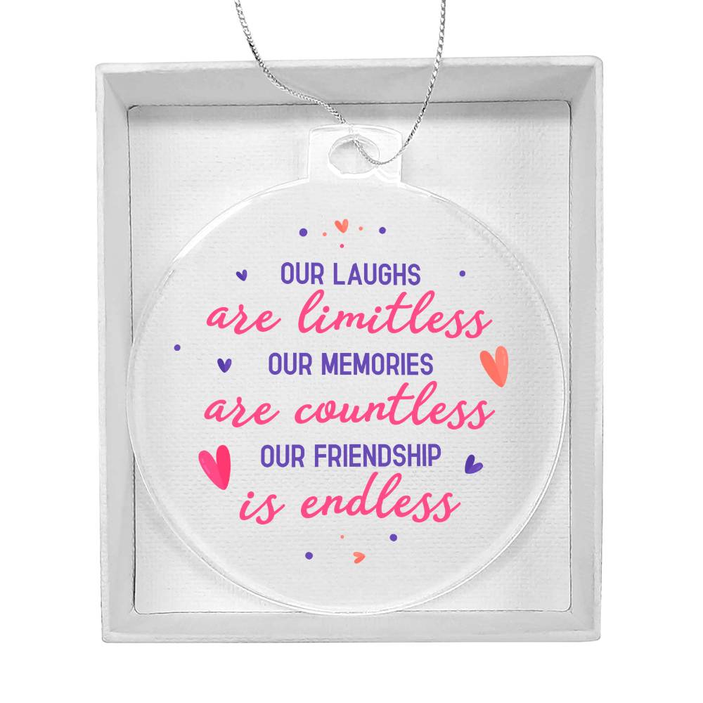 Our Laughs - Acrylic Christmas Ornament