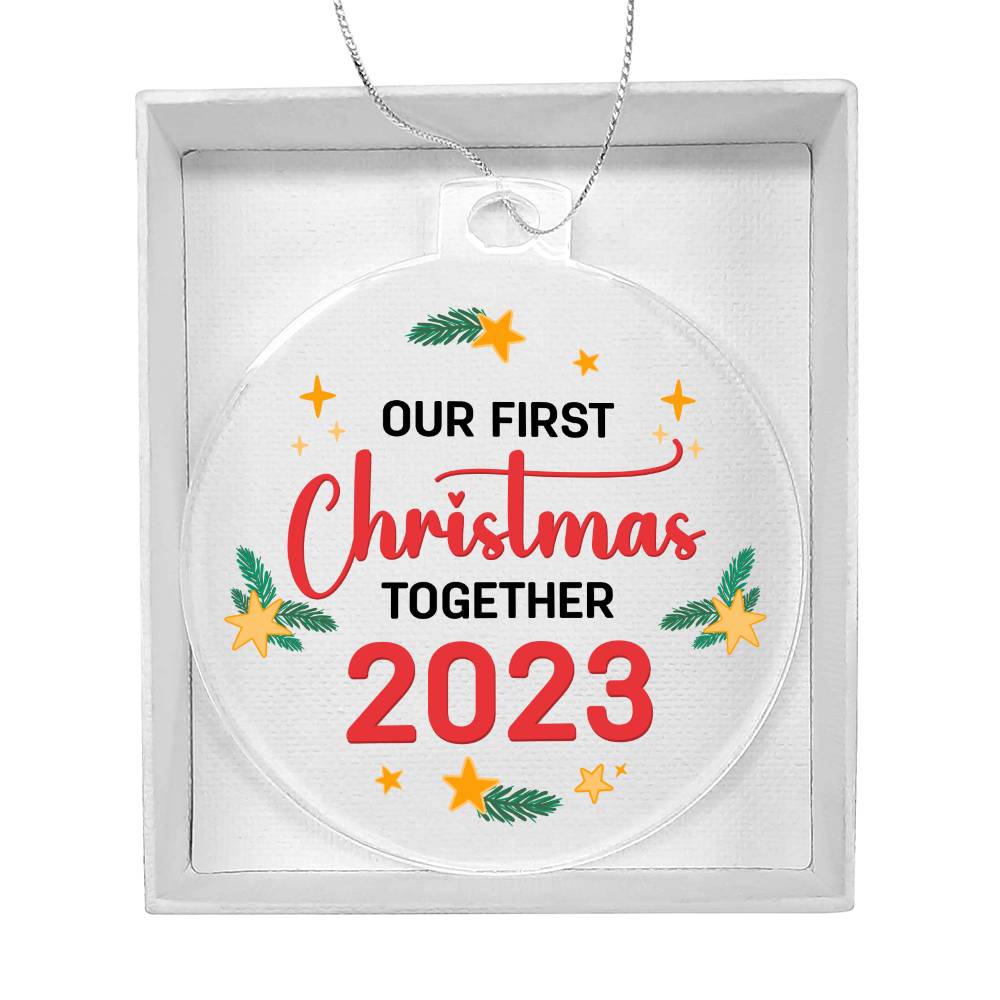 Our First Christmas - Acrylic Christmas Ornament