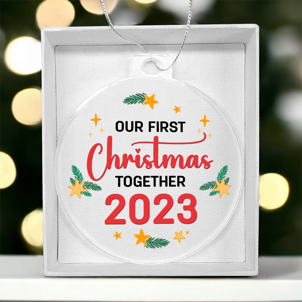 Our First Christmas - Acrylic Christmas Ornament