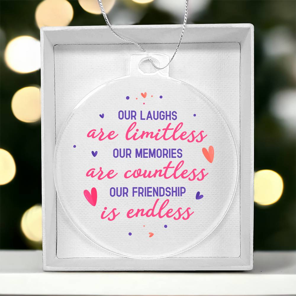 Our Laughs - Acrylic Christmas Ornament