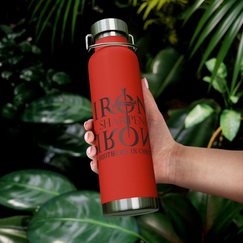 Iron Sharpens Iron  Brothers In Christ | Copper Vacuum Insulated Bottle