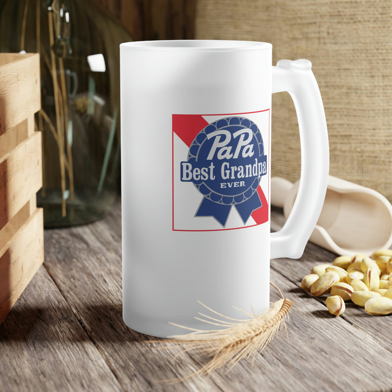 PaPa's Best | Frosted Glass Beer Mug