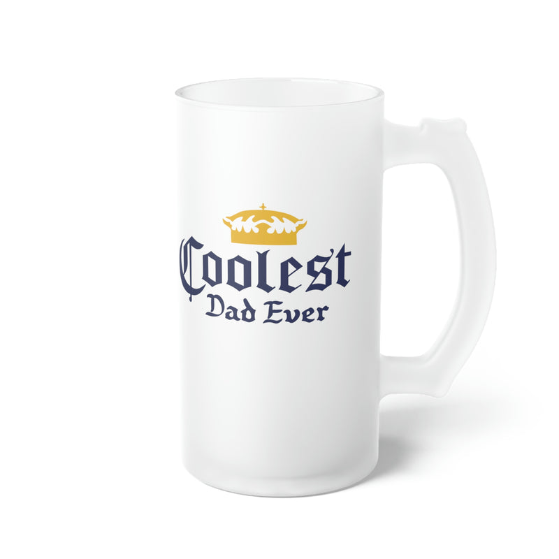 Coolest Dad Ever | Frosted Glass Beer Mug