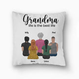 Custom Grandma's Life Is The Best Life | Medium Square Pillow, Birthdays, Housewarming Gift, Mother's Day