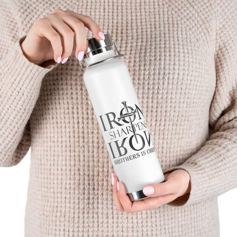 Iron Sharpens Iron  Brothers In Christ | Copper Vacuum Insulated Bottle