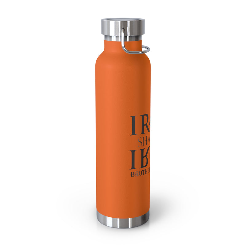 Iron Sharpens Iron  Brothers In Christ | Copper Vacuum Insulated Bottle