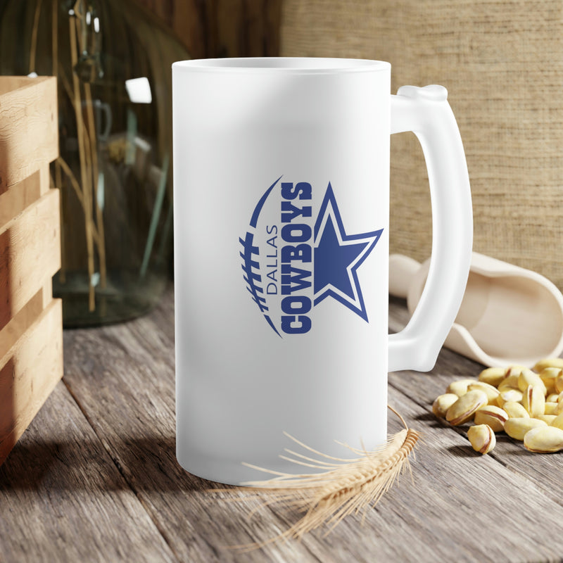 Dallas Cowboys | Frosted Glass Beer Mug