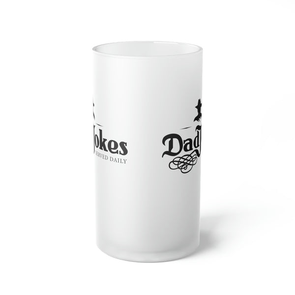 Dad Jokes | Frosted Glass Beer Mug