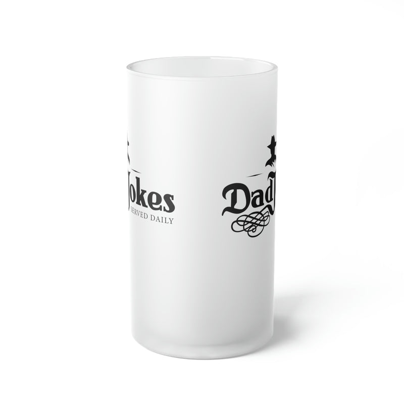 Dad Jokes | Frosted Glass Beer Mug