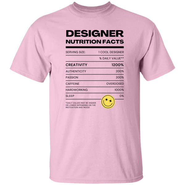 Designer Nutrition Facts | T-shirt