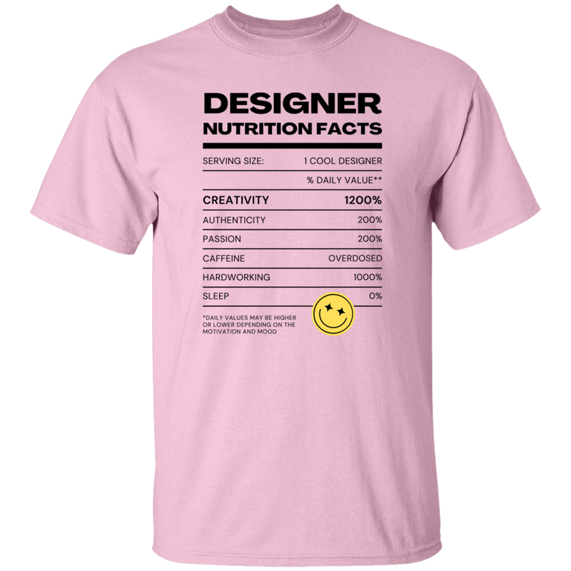 Designer Nutrition Facts | T-shirt