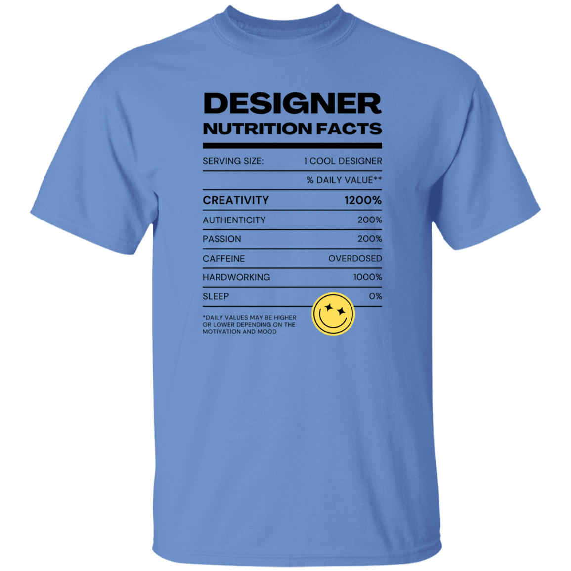 Designer Nutrition Facts | T-shirt