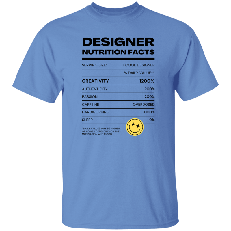 Designer Nutrition Facts | T-shirt