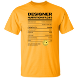 Designer Nutrition Facts | T-shirt