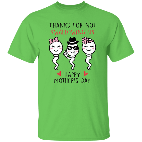 Thanks For Not Swallowing Us Shirt Happy Mother's Day Funny T-shirt