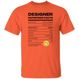 Designer Nutrition Facts | T-shirt