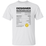 Designer Nutrition Facts | T-shirt