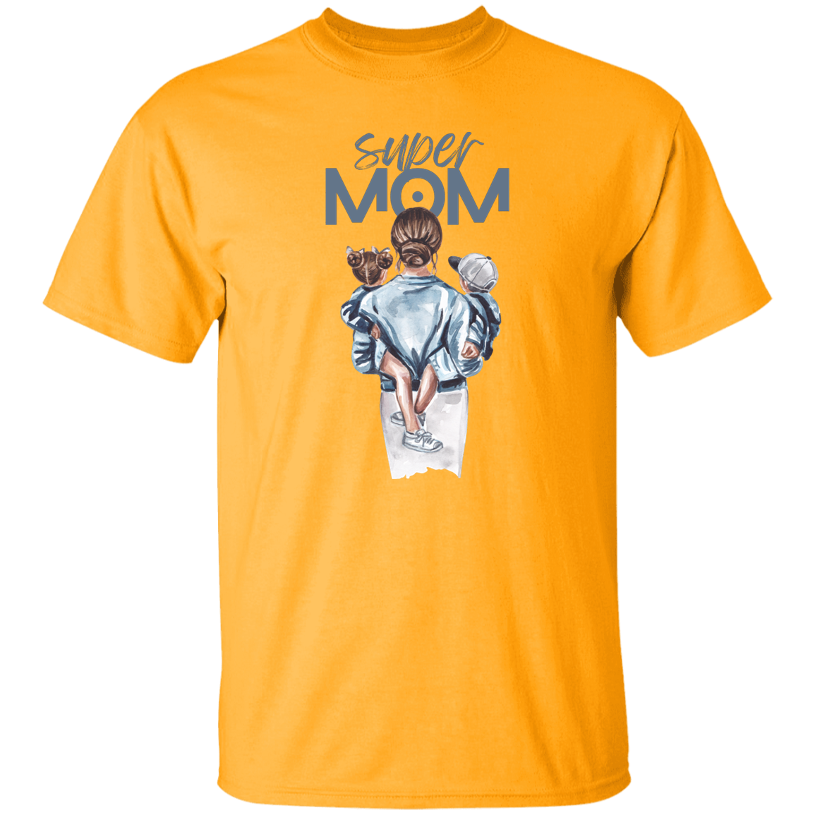 Super Mom Watercolor Design | T-shirt