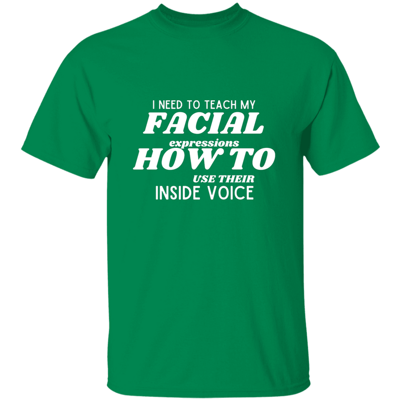 I Need To Teach My Facial Expression How To Use Their Inside Voice | T-shirt