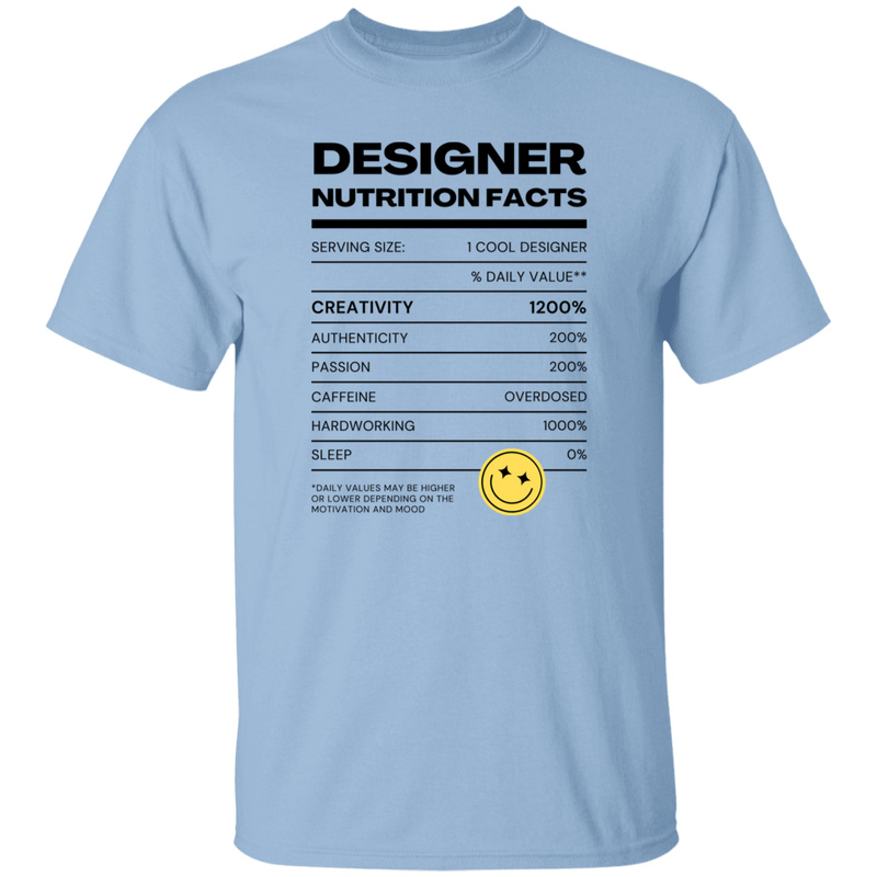 Designer Nutrition Facts | T-shirt