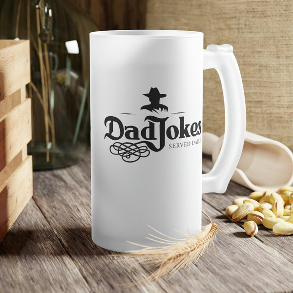 Dad Jokes | Frosted Glass Beer Mug