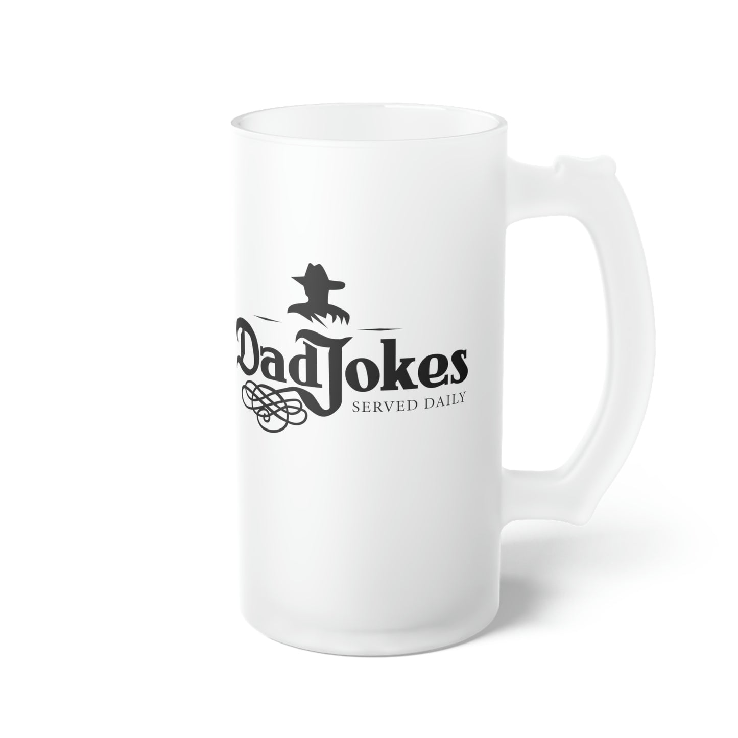 Dad Jokes | Frosted Glass Beer Mug