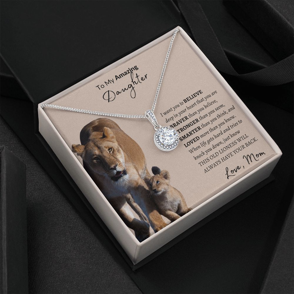 To My Amazing Daughter Eternal Hope Necklace -Love Mom
