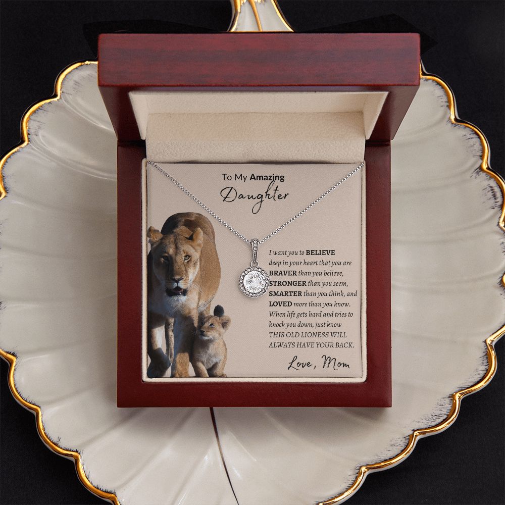 To My Amazing Daughter Eternal Hope Necklace -Love Mom