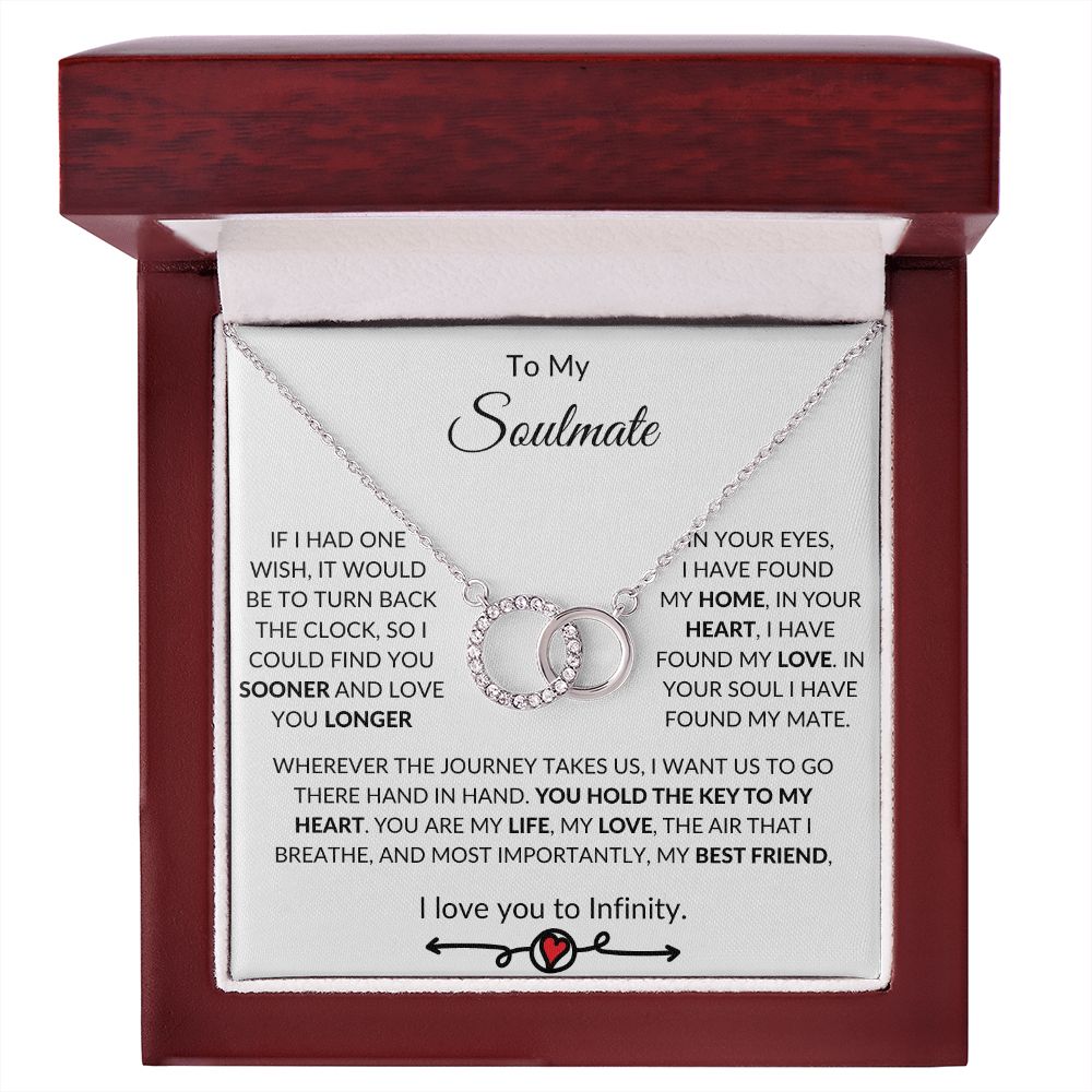 To My Soulmate - Interlocking Necklace