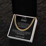 To My Dad - Hero Cuban Link Necklace