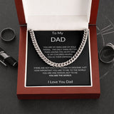 To My Dad - Hero Cuban Link Necklace