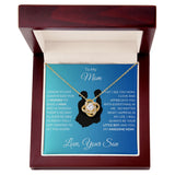 To My Mom "Love Knot Necklace" from Son
