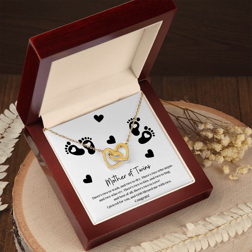 Mother of Twins | Interlocking Hearts Necklace