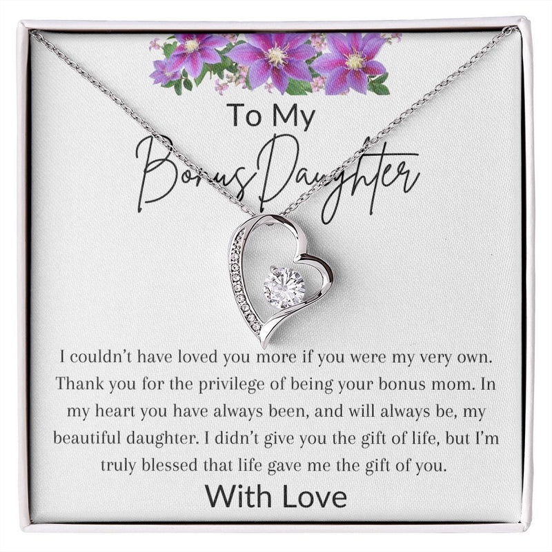 Bonus Daughter - "Loved Like My Very Own" Forever Love Necklace
