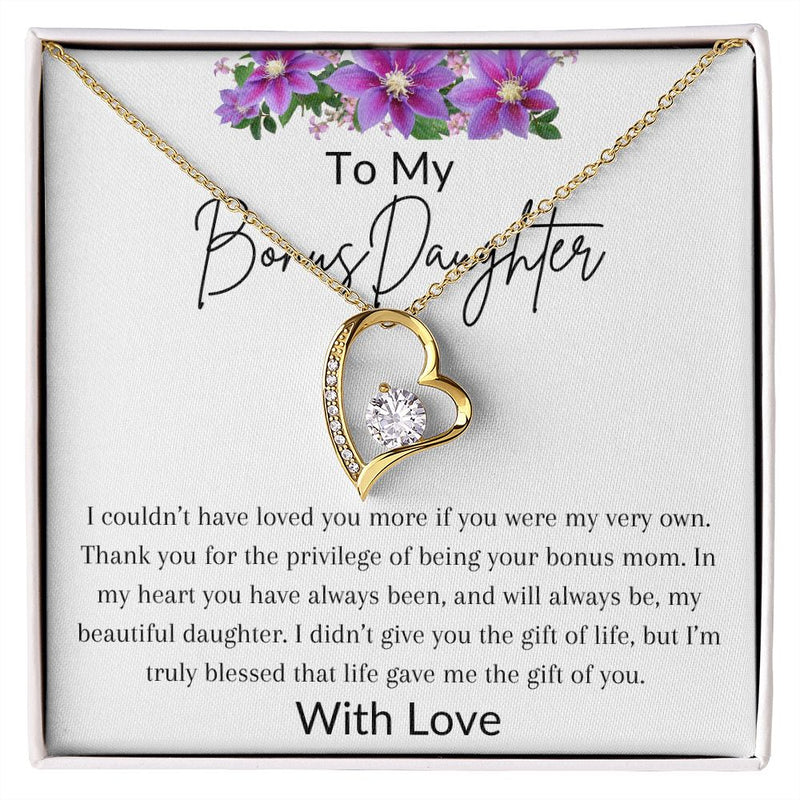 Bonus Daughter - "Loved Like My Very Own" Forever Love Necklace